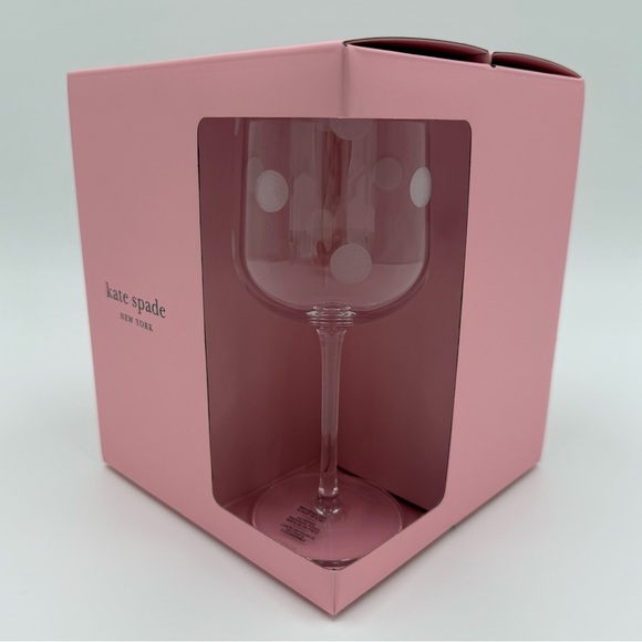 kate spade Other - NWT Kate Spade x Lenox Pearl Place Etched Wine Glass Set of 4 (16oz)